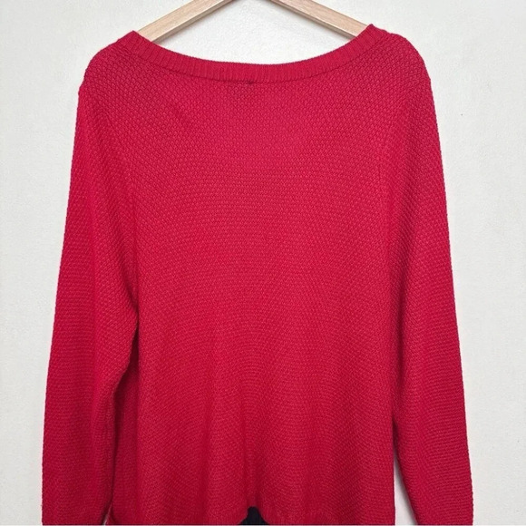 Torrid Womens 2X Wool Red Tulle  Trim Sweater - Picture 9 of 11